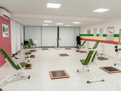 Bright and empty gym space for personal practice